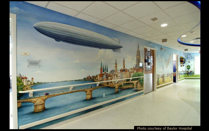 Baylor Hospital Children's House Mural 2