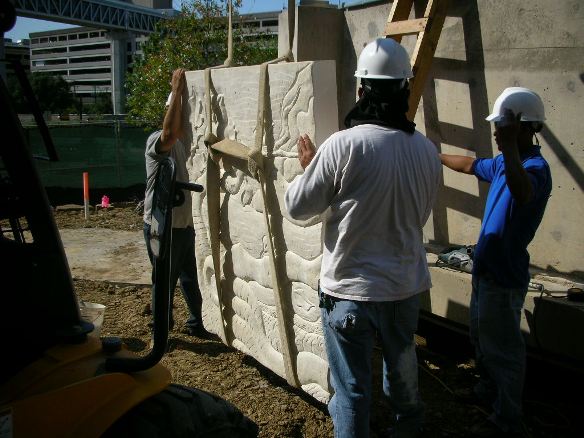 Children's Medical Center Garden Limestone Wall