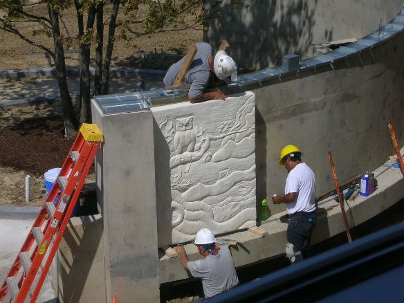 Children's Medical Center Garden Limestone Wall